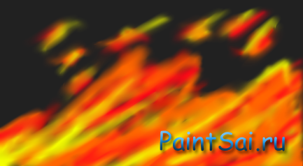 Как нарисовать огонь при помощи программы Paint Tool SAI