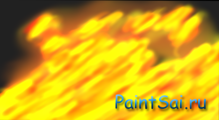 Как нарисовать огонь при помощи программы Paint Tool SAI
