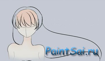Рисование волос в стиле «манга» в paint tool SAI