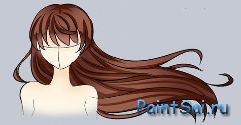 Рисование волос в стиле «манга» в paint tool SAI